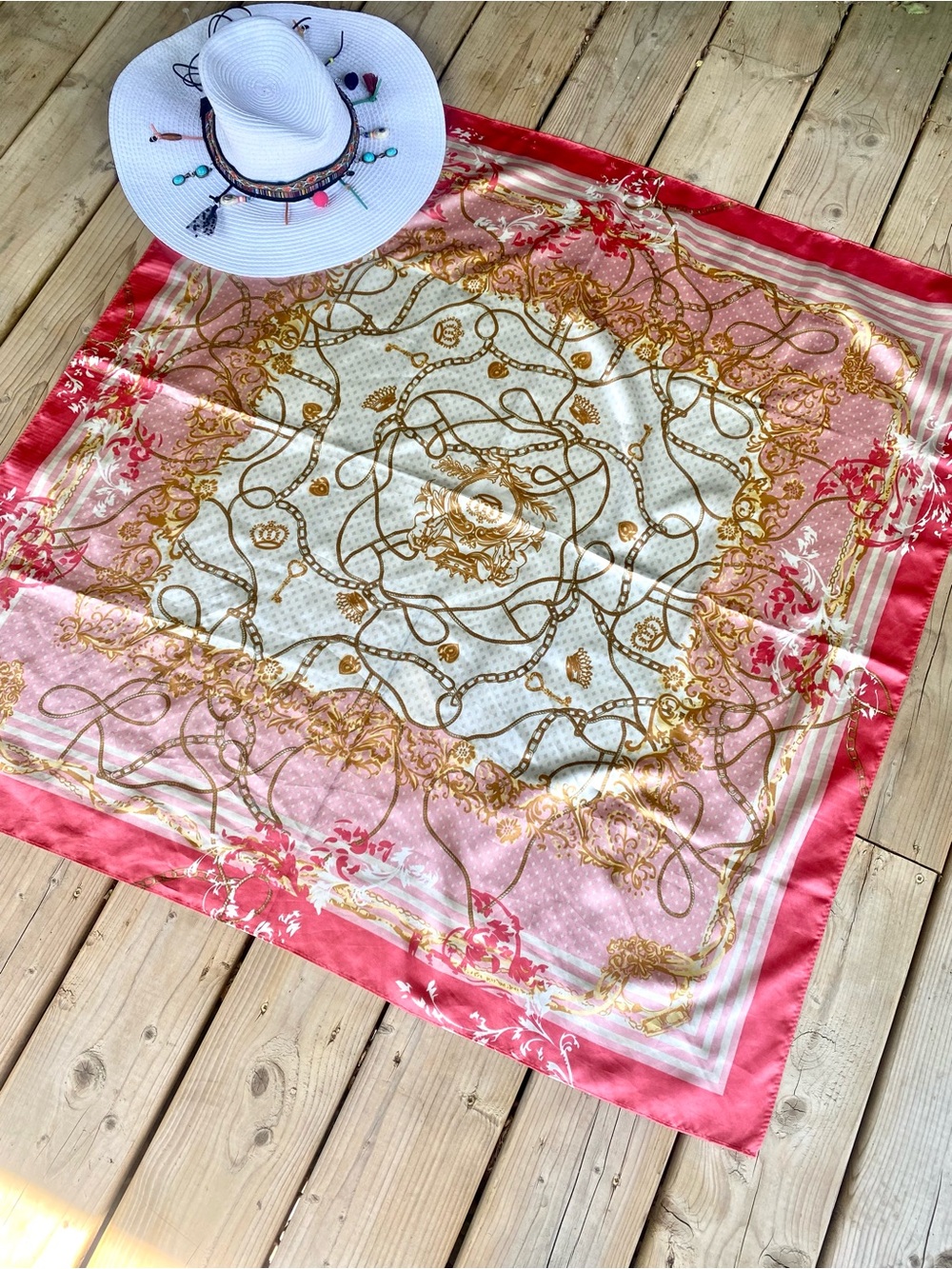 Lovely boho scarf/wrap w resort vacay beach hippy vibe